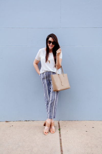 vince camuto striped pants