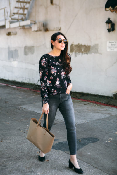 loft floral blouse