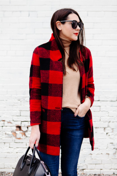 red plaid jacket old navy