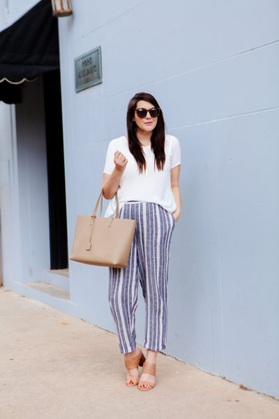 vince camuto striped pants