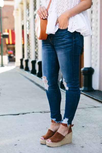 white tiered top