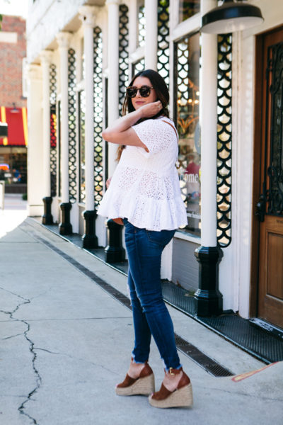 white tiered top