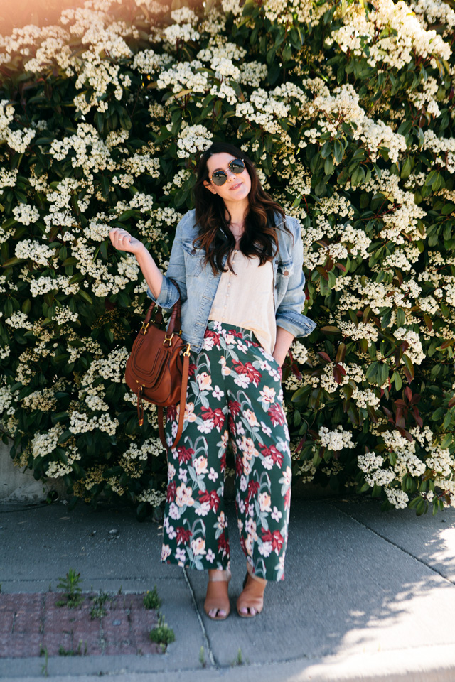 Pattern Play with Floral Pants - The Mom Edit