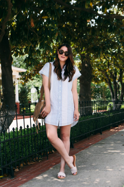 madewell central shirtdress