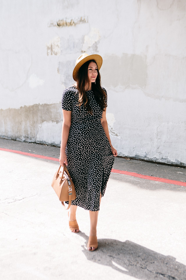 maggy london polka dot dress