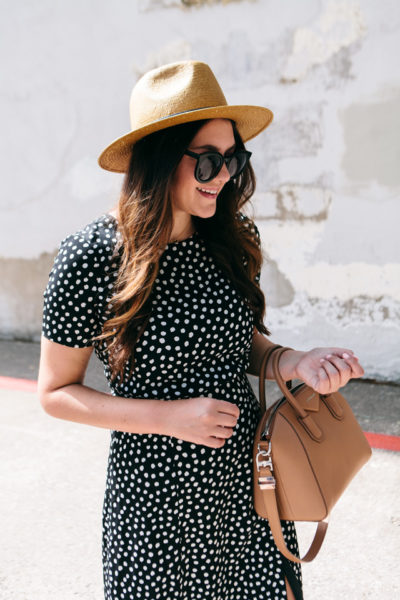 maggy london polka dot dress