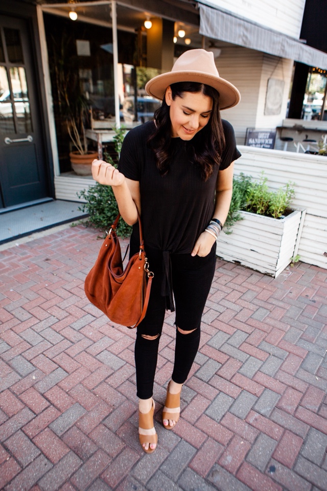 ordlyd Ende Blossom Three Ways to Accessorize an All Black Outfit | kendi everyday