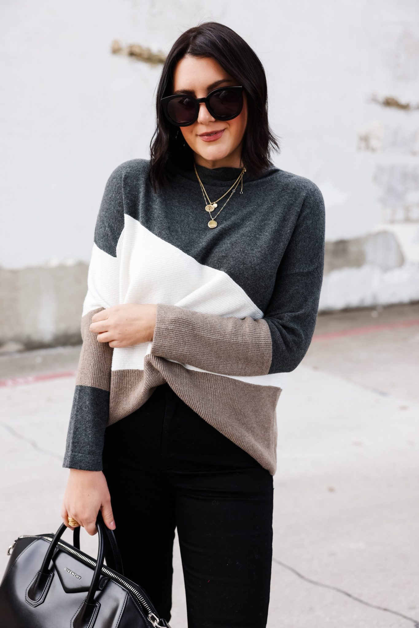 Funnel Neck Colorblock | kendi everyday