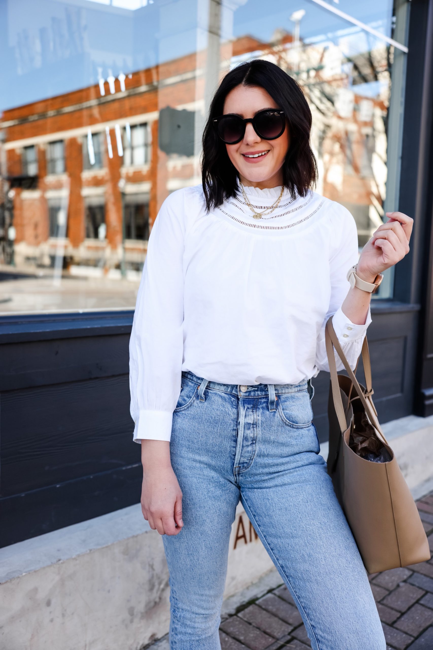 This or That: The Spring White Blouse | kendi everyday