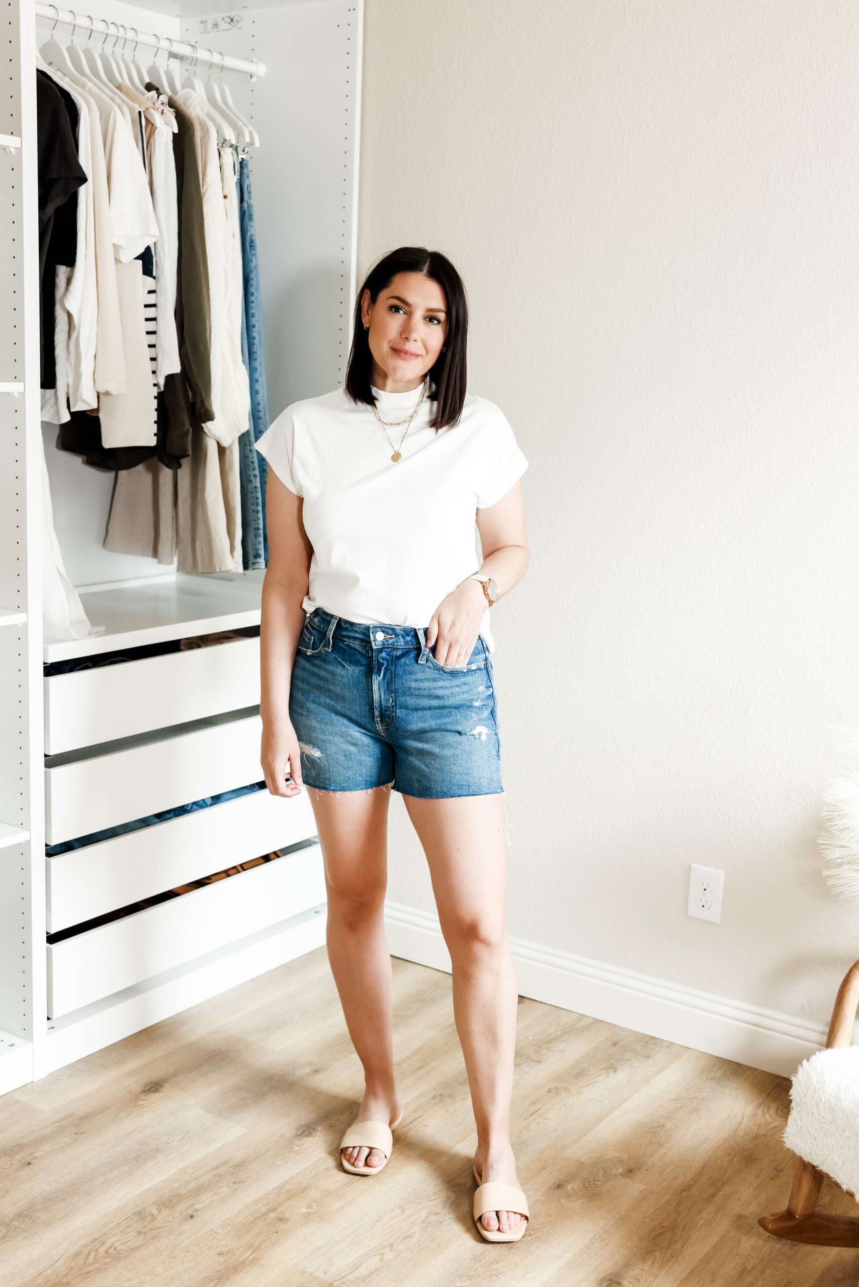 old navy denim shorts