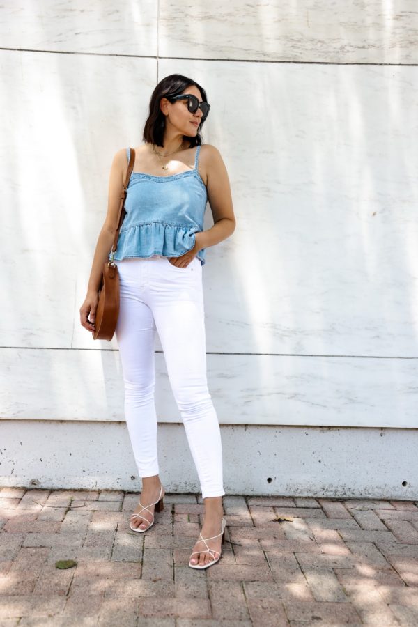 Chambray Peplum | kendi everyday