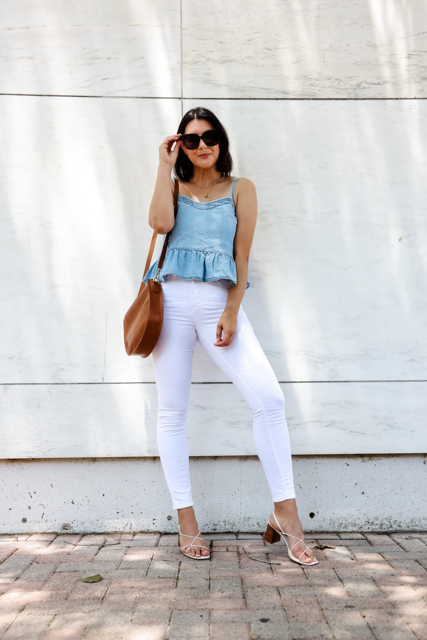 Chambray Peplum | kendi everyday