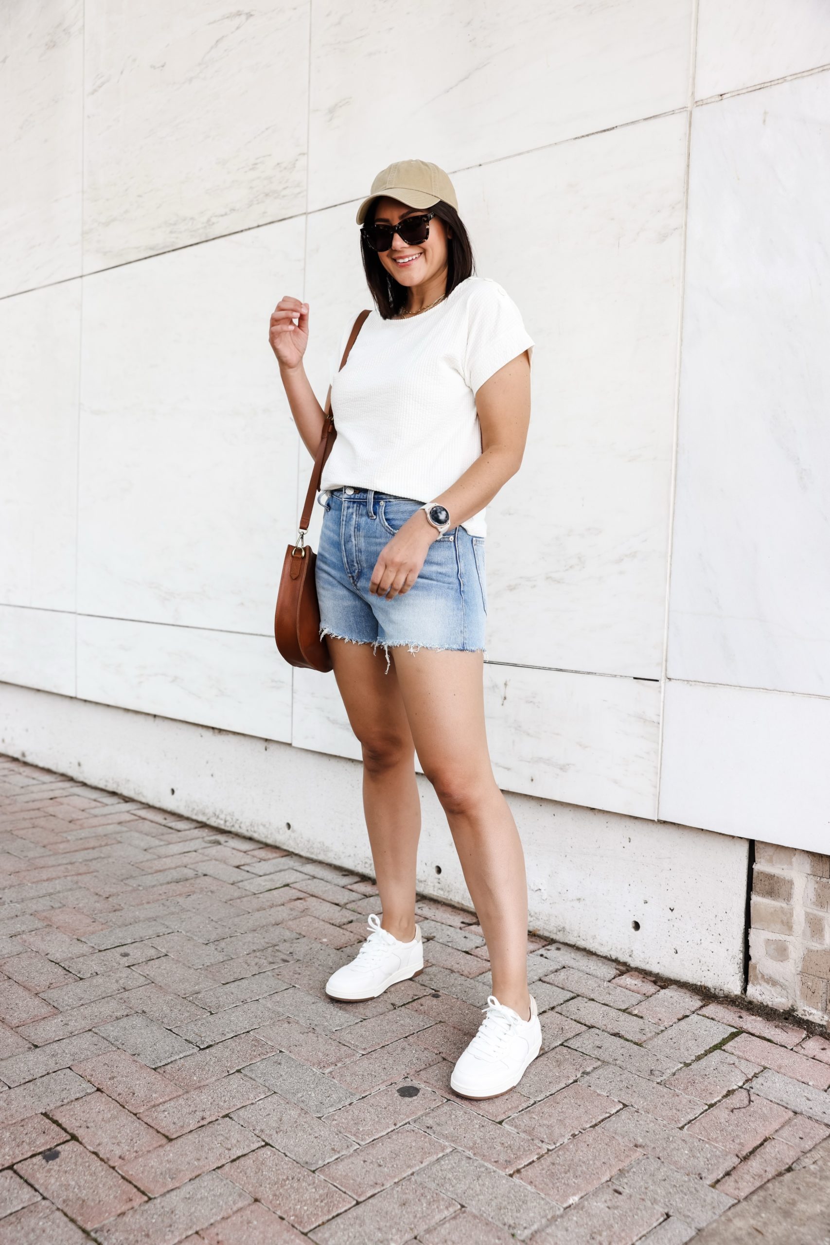 Madewell white sale denim shorts