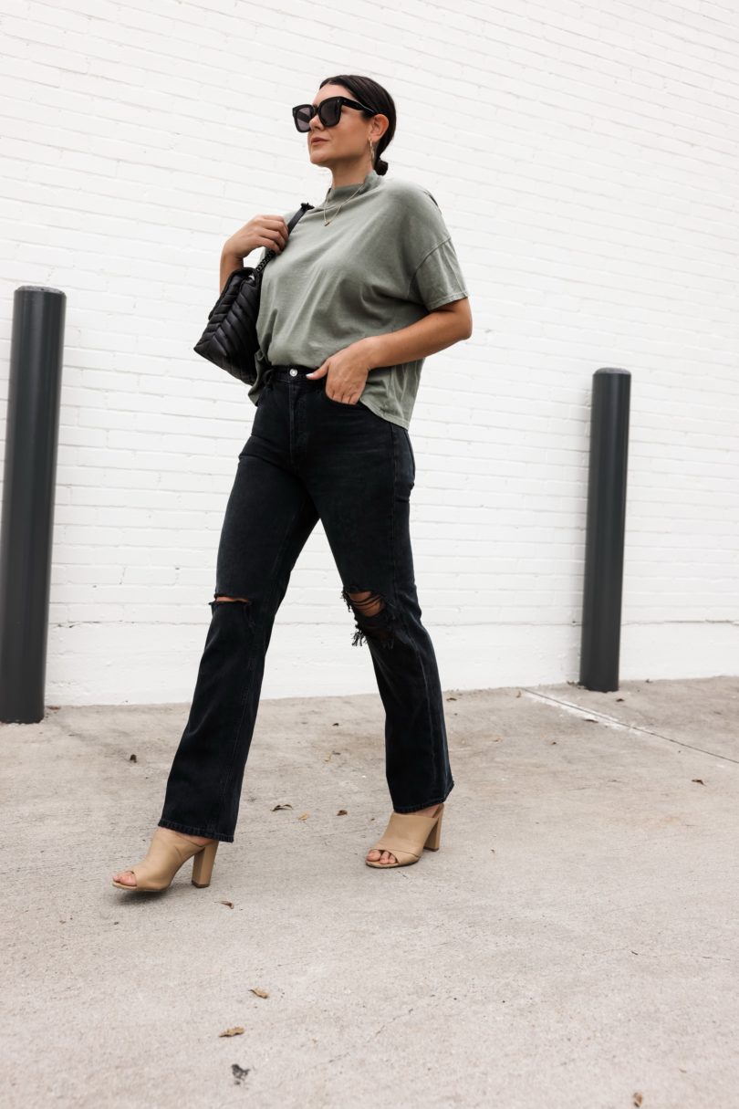The Color Combo You Can Wear Anytime of the Year (Fashion Jackson Blog) |  White shirt black jeans, Fashion jackson, Stylish outfits