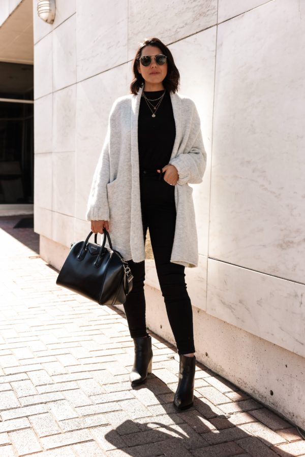 Madewell Grey Sweater Coat | kendi everyday