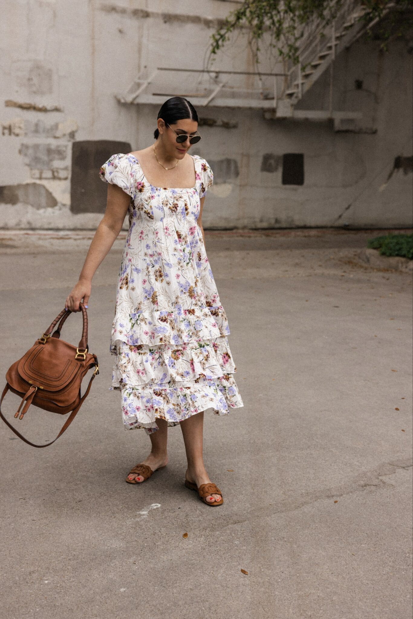 Floral Tiered Maxi Dress | kendi everyday