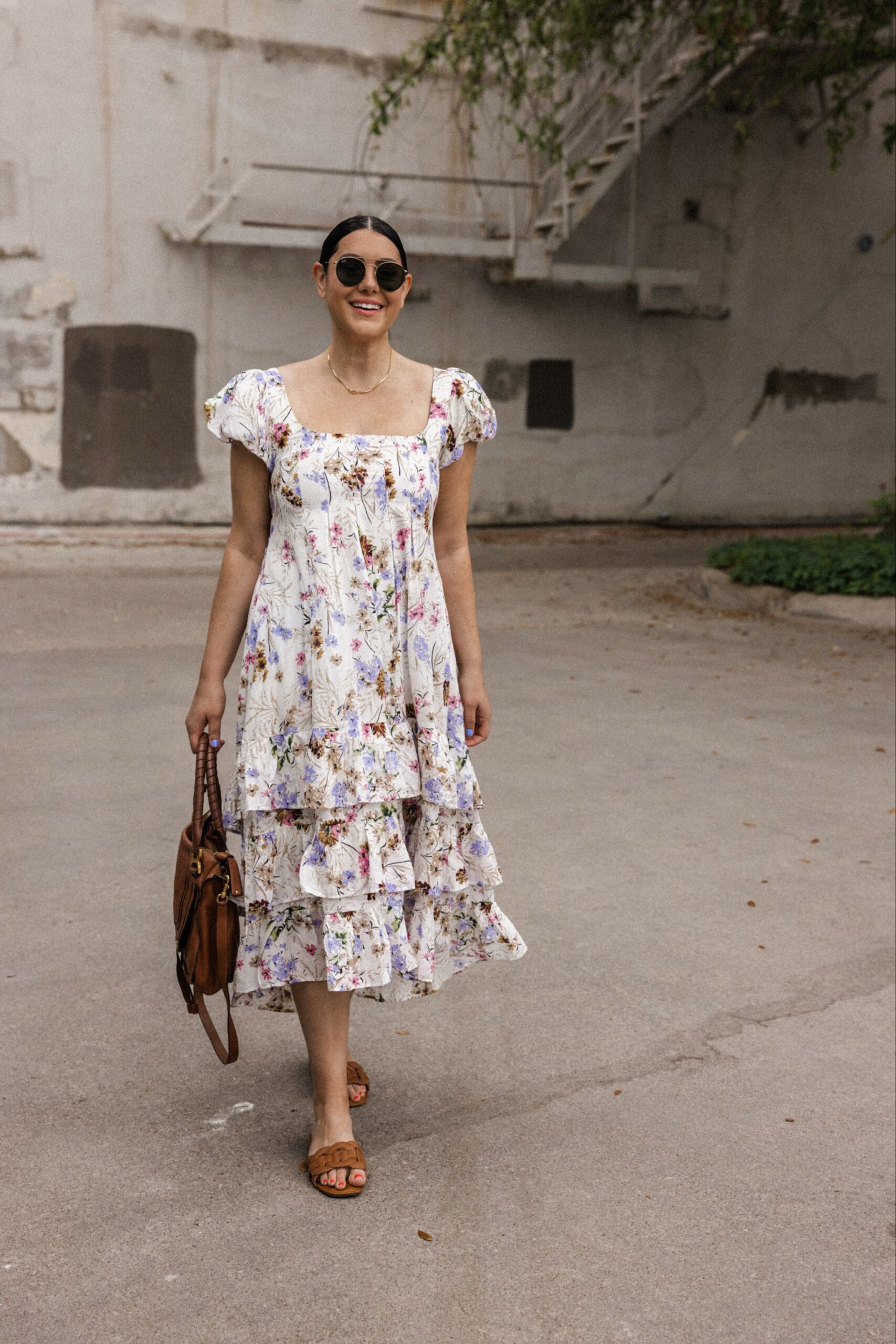 Floral Tiered Maxi Dress | kendi everyday