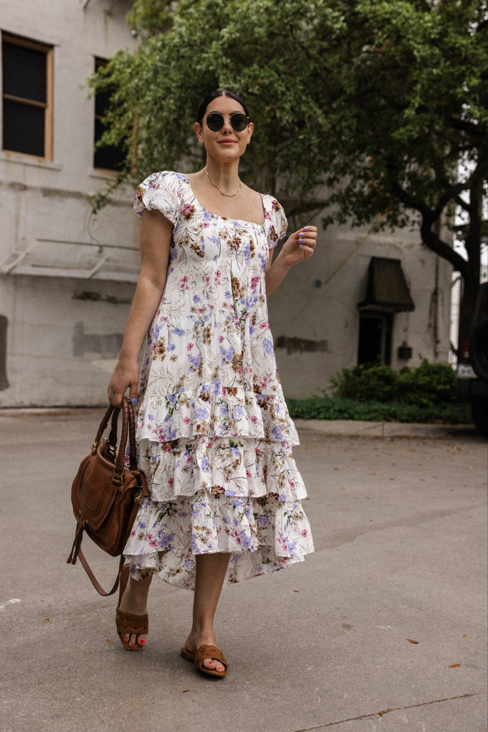 Floral Tiered Maxi Dress | kendi everyday