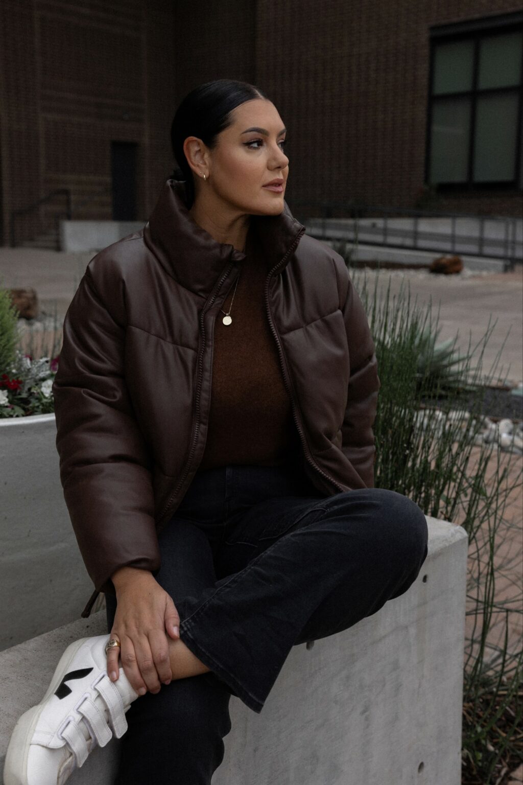 Faux Leather Puffer | kendi everyday